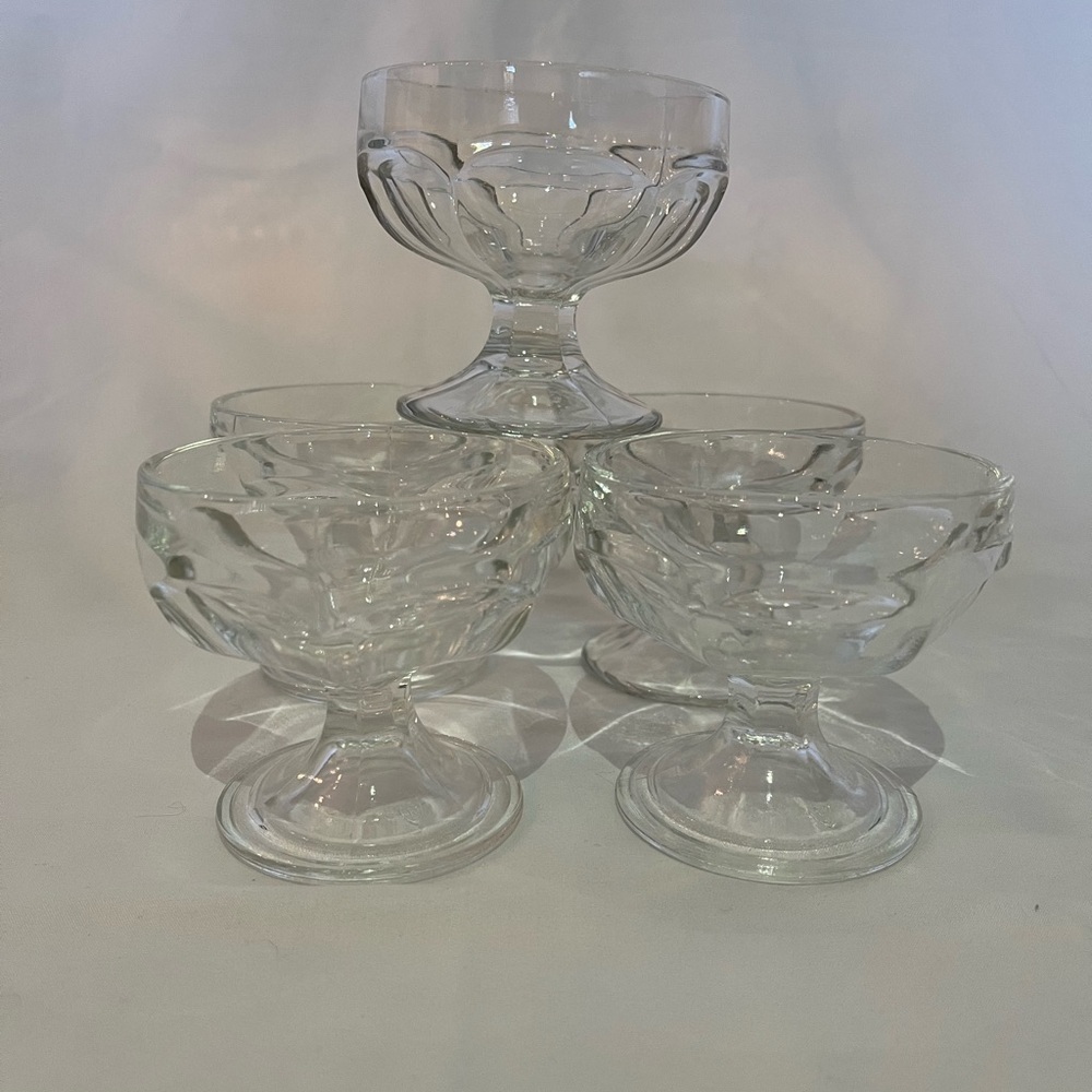 Vintage Footed Sherbert or Ice Cream Cups